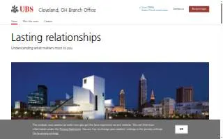 UBS Financial Services Inc. of Cleveland website