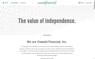 Oswald Financial Inc website