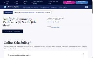Jefferson Family Medicine website