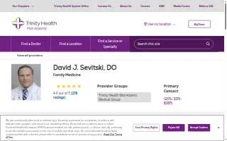 David Sevitski, DO website