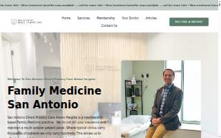 San Antonio Direct Primary Care Alamo Heights - Dr. Manuel Vogt
