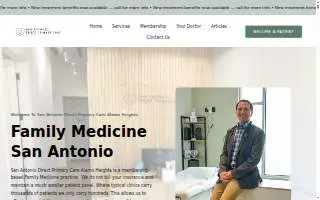 San Antonio Direct Primary Care Alamo Heights - Dr. Manuel Vogt website