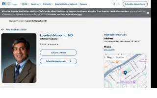 Lovelesh Manocha, MD website