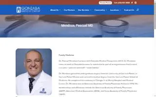 Dr. Pascual Mendoza, MD website