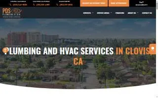 PDS Plumbing and Air of Fresno website