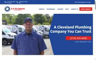 A-Z Plumbing & Drain Service, Inc. website