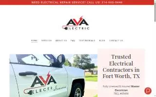 A.V.A. Electric, LLC website