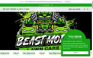 Beast Mode Lawn Care website