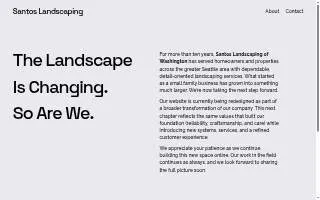Santos Landscaping website