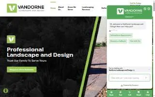 VanDorne Landscape and Design website