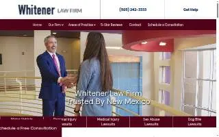Whitener Law Firm website