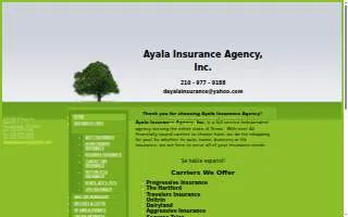 Ayala Insurance Agency of San Antonio website