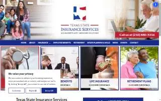 Texas State Insurance Services website