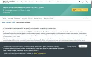Baylor Scott & White Family Medicine - Fort Worth website