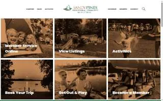 Sandy Pines Rv Resort website