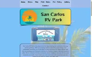 San Carlos Rv Park & Islands website