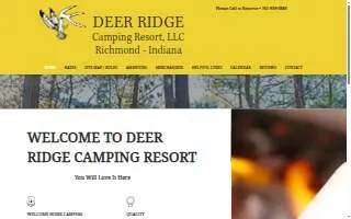 Deer Ridge Camping Resort website