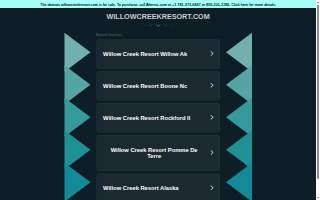 Willow Creek Resort