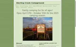Sterling Creek Campground website