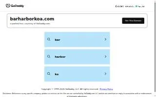 Bar Harbor Koa Campgrounds website