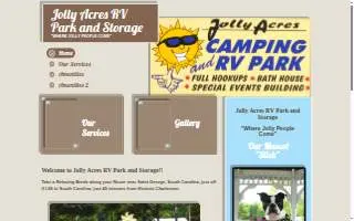 Jolly Acres Camp & Storage website