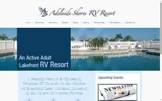 Adelaide Shores Rv Resort website