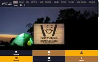 Happy Acres Kamp Ground website