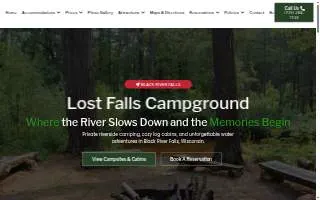 Lost Falls Campgrounds website