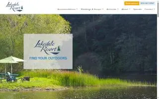 Lakedale Resort website