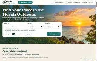 Horne Lake Rv Park website