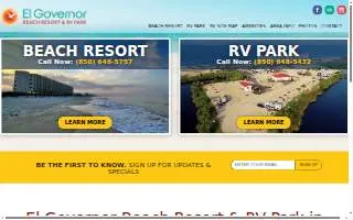 El Governor Rv Park website