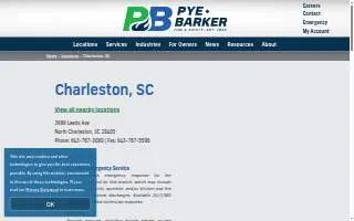 Pye-Barker Fire & Safety of North Charleston website