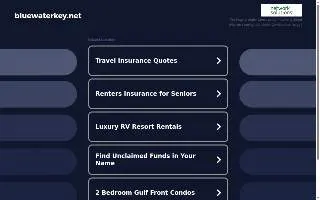 Bluewater Rentals website