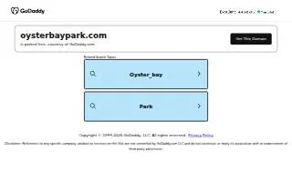 Oyster Bay Parks Inc website