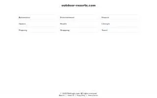 Outdoor Resorts Inc website