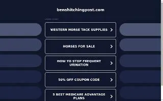 Ben's Hitching Post Campground website