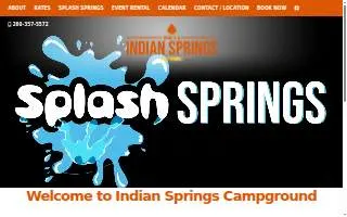 Indian Springs Camping Resort website