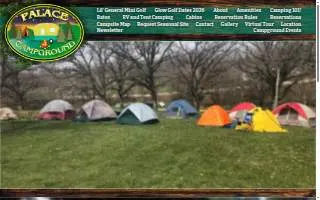 Palace Camp Ground website