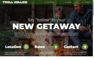 Troll Hollow Campground website