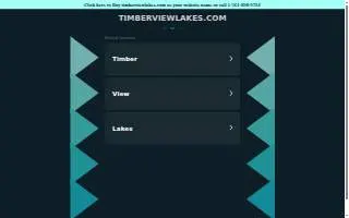 Timberview Lakes website