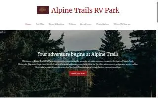 Alpine Trails Rv Park website