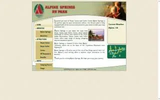 Alpine Spring Rv Park website