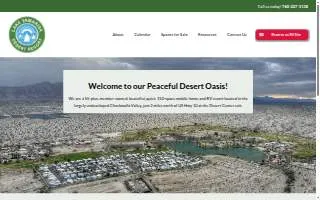 Lake Tamarisk Desert Resort website