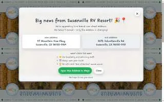 Susanville Rv Park website