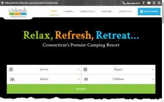 Odetah Camping Resort website