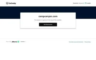 Camp Canyon Llc website