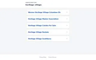 Heritage Village of North Fort Myers website
