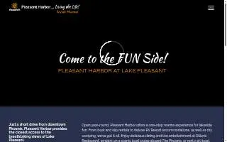 Pleasant Harbor Rv Resort website