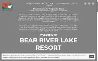Bear River Lake Resort website