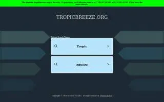 Tropic Breeze website